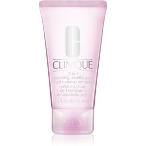 Clinique 2-in-1 Cleansing Micellar Gel + Light Makeup Remover čisticí micelární gel 150 ml