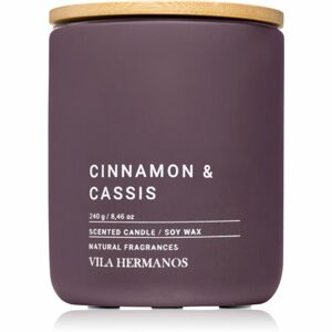 Vila Hermanos Concrete Cinnamon & Cassis vonná svíčka 240 g