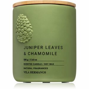 Vila Hermanos Juniper Leaves & Chamomille vonná svíčka 500 g