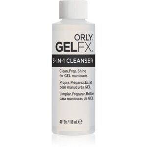 Orly Gelfx 3-in-1 Cleanser odstraňovač výpotku z gelových nehtů pro zářivý lesk 118 ml
