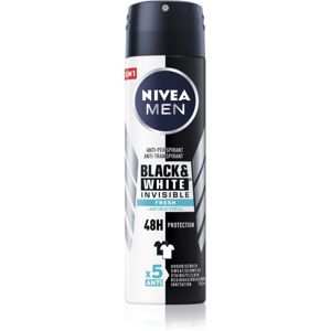 Nivea Men Invisible Black & White sprej antiperspirant pro muže Fresh 150 ml