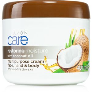 Avon Care hydratační krém na obličej a tělo s kokosovým olejem 400 ml