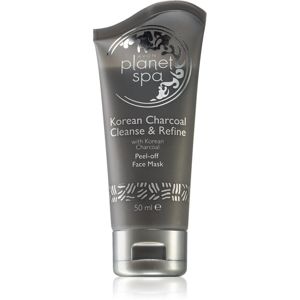 Avon Planet Spa Korean Charcoal Cleanse & Refine slupovací pleťová maska s aktivním uhlím 50 ml