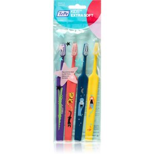 TePe Kids Extra Soft zubní kartáčky pro děti extra soft 4 ks barevné varianty