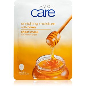 Avon Care plátýnková maska pro všechny typy pleti Honey 1 ks
