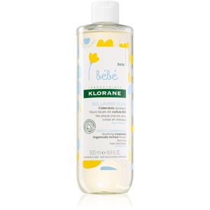 Klorane Bébé Calendula jemný mycí gel pro děti od narození s pumpičkou 500 ml