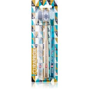 Curaprox Limited Edition Winter Art zubní kartáčky ultra soft 5460 ultra soft 3 ks