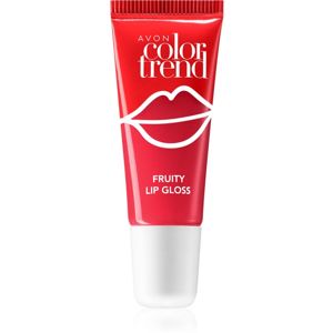 Avon ColorTrend Fruity Lips lesk na rty s příchutí odstín Strawberry 10 ml