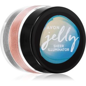 Avon Jelly Sheer Illuminator rozjasňovač na obličej a tělo odstín Rose Glow 10 g