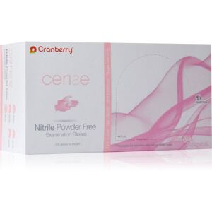 Cranberry Cerise Pink nitrilové nepudrované vyšetřovací rukavice velikost S 200 ks