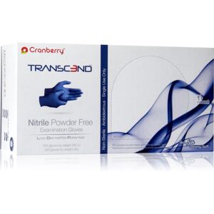 Cranberry Transcend Oil nitrilové nepudrované vyšetřovací rukavice velikost S 300 ks