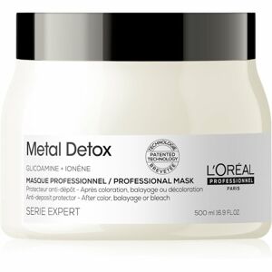 L’Oréal Professionnel Serie Expert Metal Detox hloubkově vyživující maska pro barvené a poškozené vlasy 500 ml