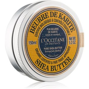 L’Occitane Karité Shea Butter Organic Certified BIO 100% bambucké máslo pro suchou pokožku 150 ml