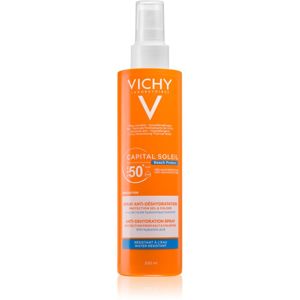 Vichy Capital Soleil Beach Protect multiprotekční sprej proti dehydrataci pokožky SPF 50+ 200 ml