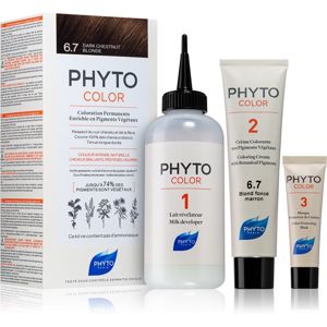 Phyto Color barva na vlasy bez amoniaku odstín 6.7 Dark Chestnut Blonde