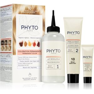 Phyto Color barva na vlasy bez amoniaku odstín 10 Extra Light Blonde 3x1 ks