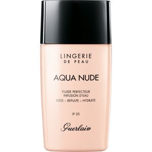 GUERLAIN Lingerie de Peau Aqua Nude Water-Infused Perfecting Fluid lehký hydratační make-up SPF 20 odstín 04N Medium 30 ml