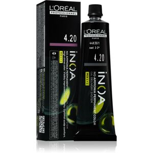 L’Oréal Professionnel Inoa permanentní barva na vlasy bez amoniaku odstín 4.20 60 ml