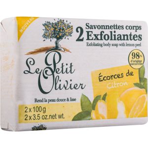 Le Petit Olivier Lemon peelingové mýdlo 2 x100 g