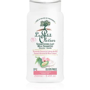 Le Petit Olivier Sweet Almond & Rice Cream zjemňující šampon pro normální vlasy 250 ml