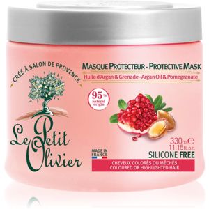 Le Petit Olivier Argan Oil & Pomegranate maska pro barvené a melírované vlasy 330 ml