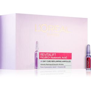 L’Oréal Paris Revitalift Filler pleťová kúra pro hydrataci a vypnutí pokožky 28 ks