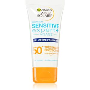Garnier Ambre Solaire Sensitive Expert+ opalovací gel-krém na obličej SPF 50+ 50 ml