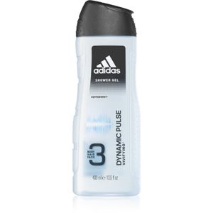 Adidas Dynamic Pulse sprchový gel na obličej, tělo a vlasy 3 v 1 400 ml