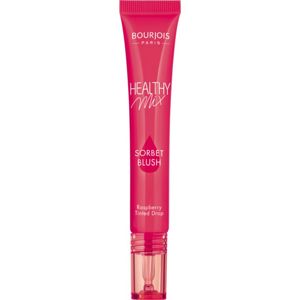 Bourjois Healthy Mix Sorbet Blush tekutá tvářenka a lesk na rty pro ženy odstín 01 Raspberry 20 ml