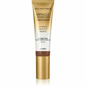 Max Factor Miracle Second Skin hydratační krémový make-up SPF 20 odstín 13 Deep 30 ml