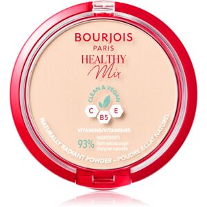 Bourjois Healthy Mix matující pudr pro zářivý vzhled pleti odstín 01 Ivory 10 g