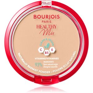 Bourjois Healthy Mix matující pudr pro zářivý vzhled pleti odstín 04 Golden Beige 10 g