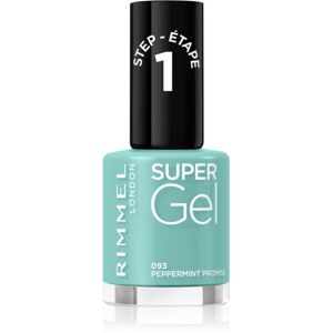Rimmel Super Gel gelový lak na nehty bez užití UV/LED lampy odstín 093 Peppermint Promise 12 ml