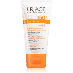 Uriage Bariésun Mineral Cream SPF 50+ minerální ochranný krém na obličej a tělo SPF 50+ voděodolný 50 ml