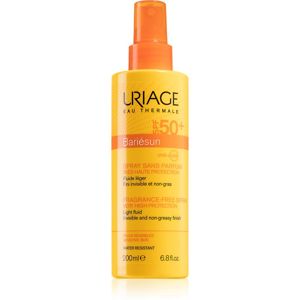 Uriage Bariésun Fragrance-Free Spray SPF 50+ sprej na opalování bez parfemace SPF 50+ 200 ml