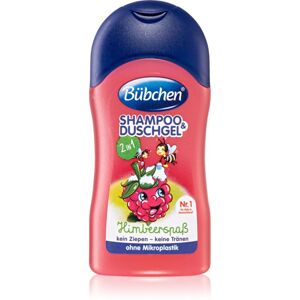 Bübchen Kids Shampoo & Shower II šampon a sprchový gel 2 v 1 cestovní balení Himbeere 50 ml