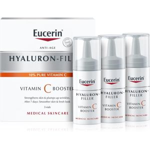 Eucerin Hyaluron-Filler Vitamin C Booster rozjasňující protivráskové sérum s vitaminem C 3x8 ml
