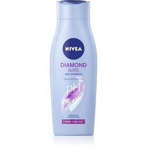Nivea Diamond Gloss pečující šampon pro unavené vlasy bez lesku 400 ml