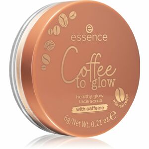 Essence Coffee to glow zjemňující pleťový peeling odstín 01 Never stop grinding! 6 g