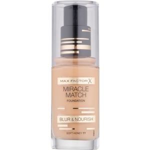 Max Factor Miracle Match tekutý make-up s hydratačním účinkem odstín 77 Soft Honey 30 ml