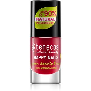 Benecos Happy Nails pečující lak na nehty odstín Vintage Red 5 ml