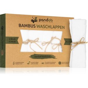 Pandoo Bamboo Washcloth mycí žínka 25 x 25 cm 6 ks