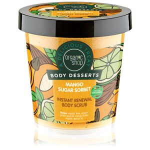 Organic Shop Body Desserts Mango Sugar Sorbet obnocující cukrový peeling na tělo 450 ml