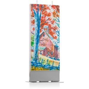Flatyz Holiday Fall Landscape with House and Tree dekorativní svíčka 6x15 cm