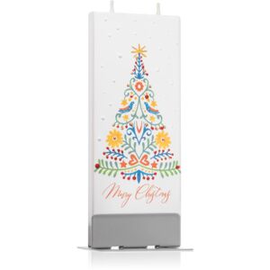 Flatyz Holiday Merry Christmas Color Tree dekorativní svíčka 6x15 cm