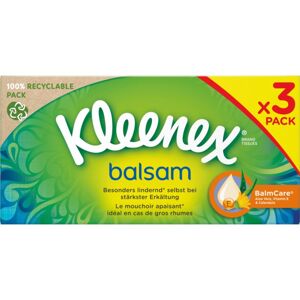 Kleenex Balsam Triple Box papírové kapesníky 3x64 ks