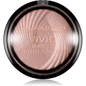 Makeup Revolution Vivid Baked zapečený rozjasňující pudr odstín Peach Lights 7,5 g