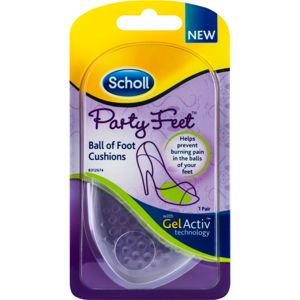 Scholl Party Feet Ultra Slim gelové polštářky pod bříška chodidel