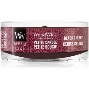 Woodwick Black Cherry votivní svíčka s dřevěným knotem 31 g