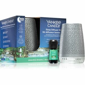 Yankee Candle Sleep Diffuser Kit Silver elektrický difuzér + náhradní náplň 1 ks